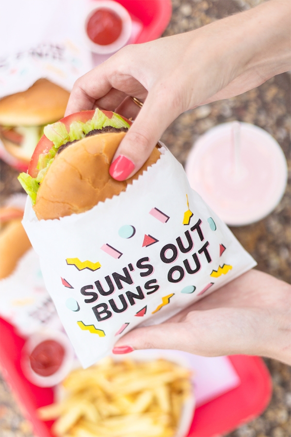 Sun's Out Buns Out! Burger Printables