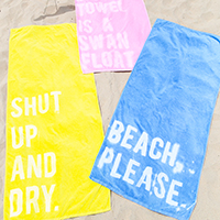 DIY Graphic Beach Towels
