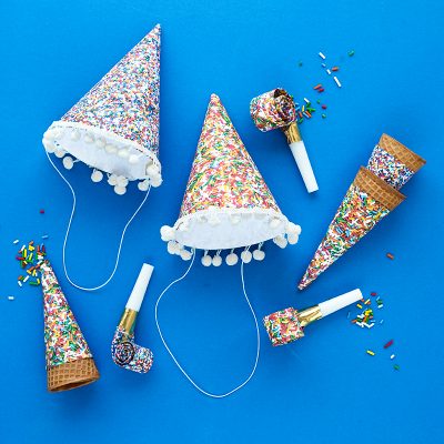 Birthday hats and cones