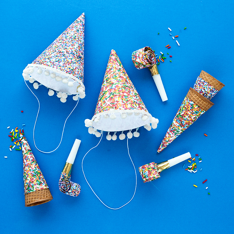 sprinkle party hats