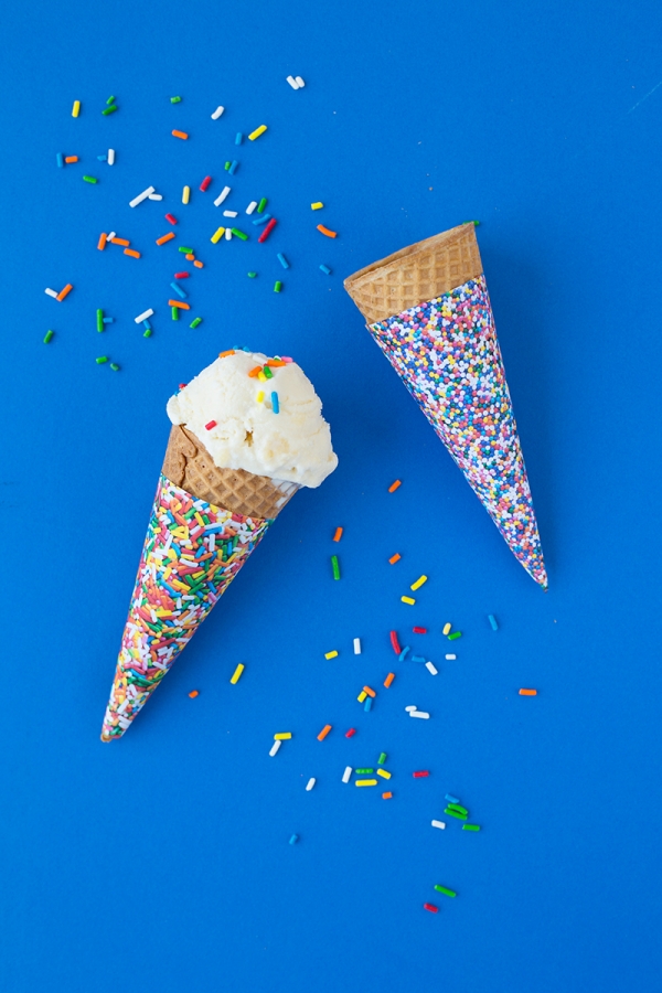 Cones with sprinkles 
