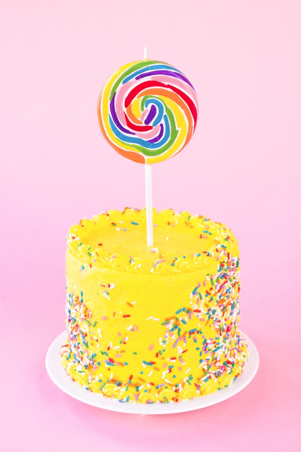 Lolipop (Candle!) Birthday Cake!