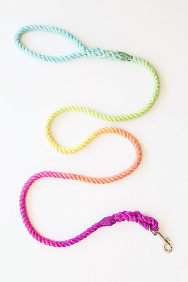 Tie dye 2025 rope dog leash