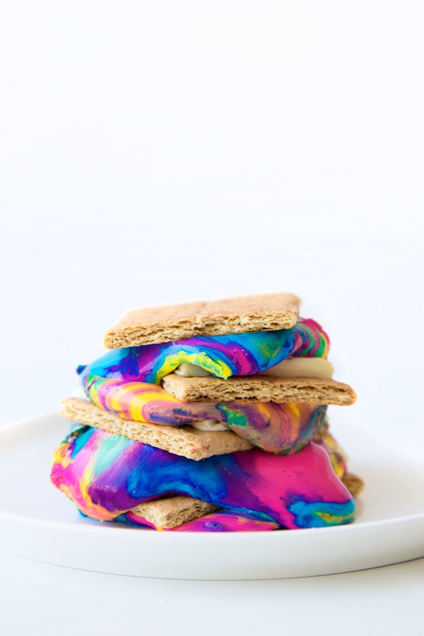 Tie dye smores