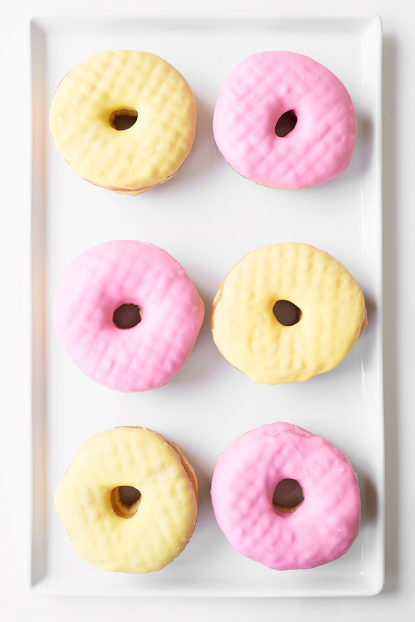 Donuts on a tray