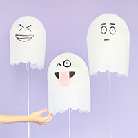 DIY Silly Ghost Balloons