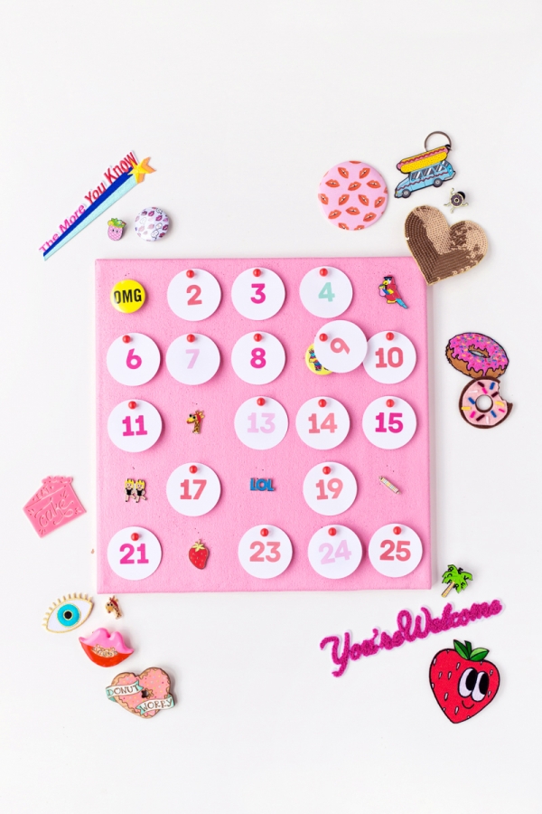 Pink advent calendar