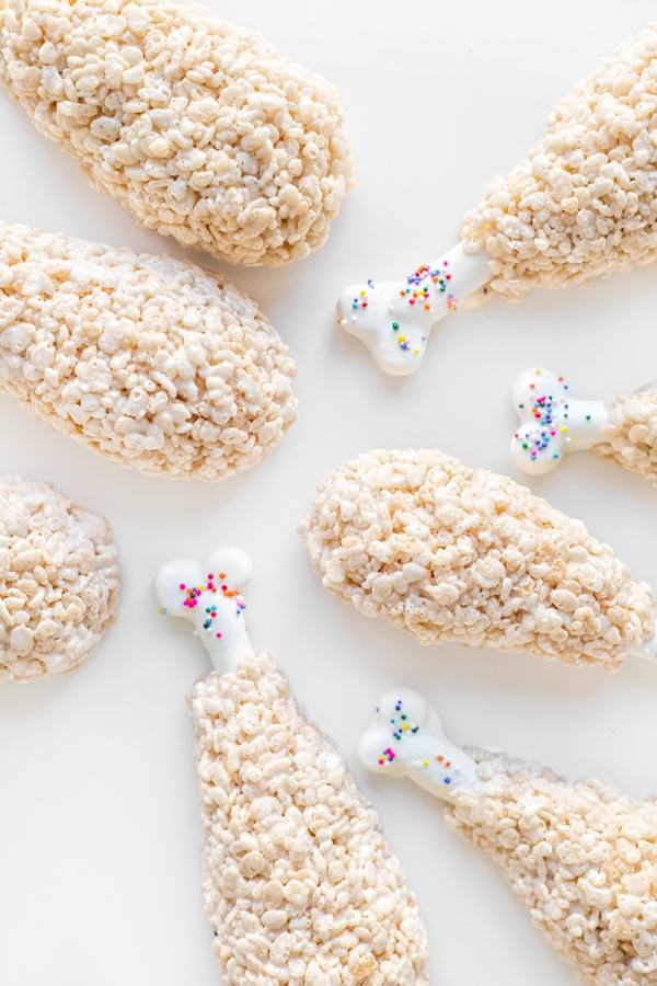 Funfetti Turkey Leg Rice Krispie Treats | studiodiy.com