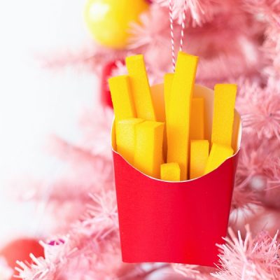 DIY French Fries Ornaments