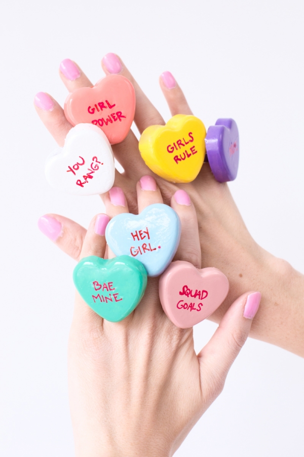 Candy Heart Rings