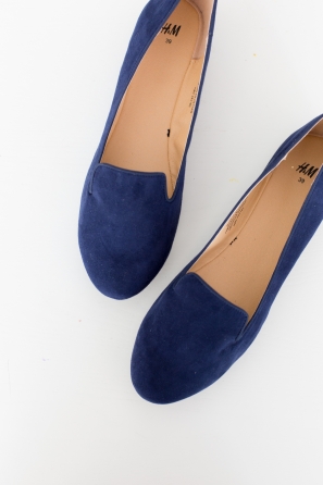 Blue loafers