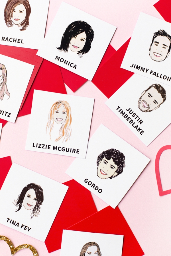 Cards with celebrities on them