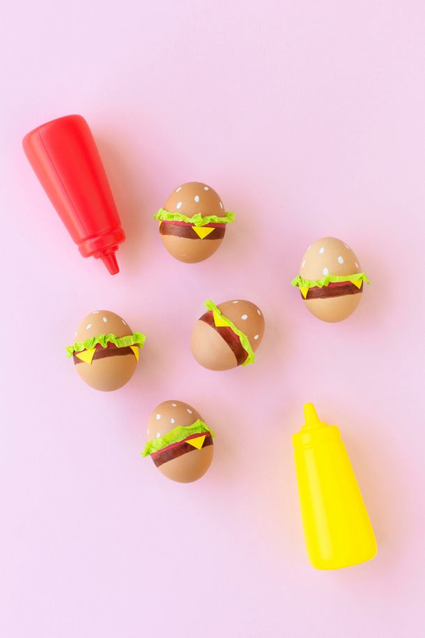 DIY Burger Easter Eggs - Studio DIY