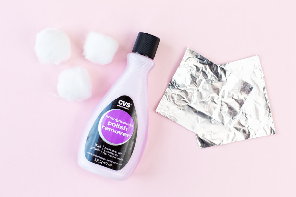 Nail Polish remover and cotton balls