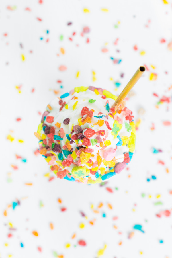 Milkshake with sprinkles