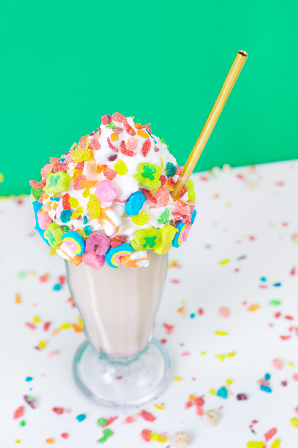 Milk shake with sprinkles