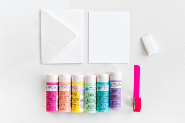 DIY Rainbow Edge Stationery - Studio DIY