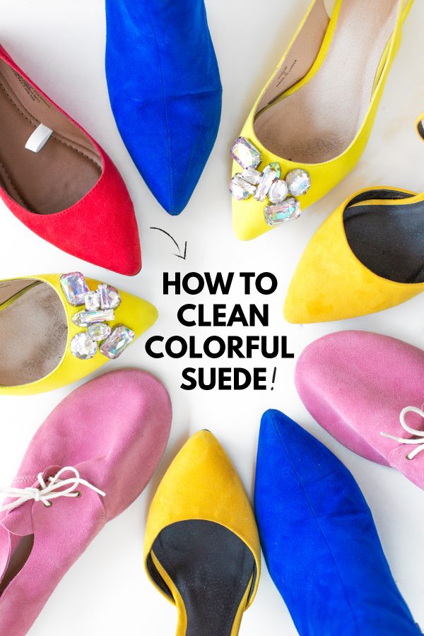 How to Clean Colorful Suede | studiodiy.com