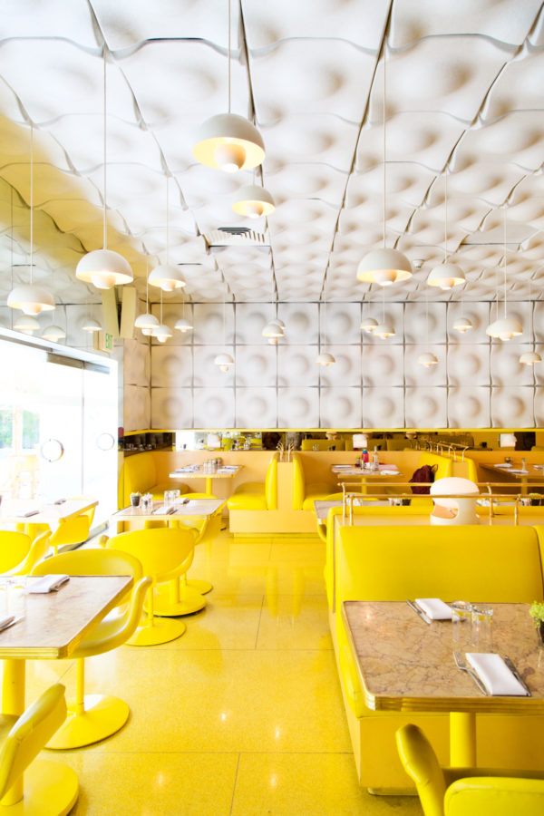 A yellow restaurant 