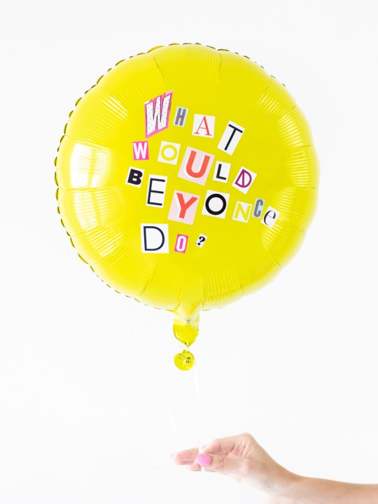 DIY Ransom Note Balloons