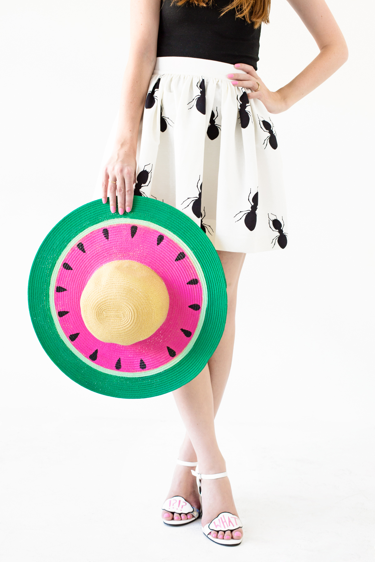 DIY Watermelon Floppy Hat Studio DIY