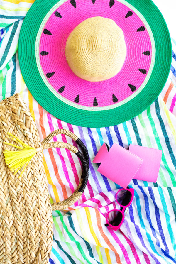 A watermelon hat and bag