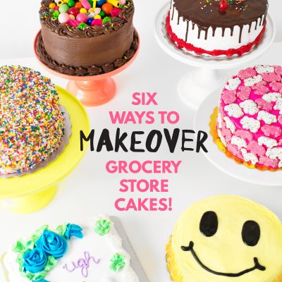 Six Ways to Makeover A Grocery Store Cake | studiodiy.com