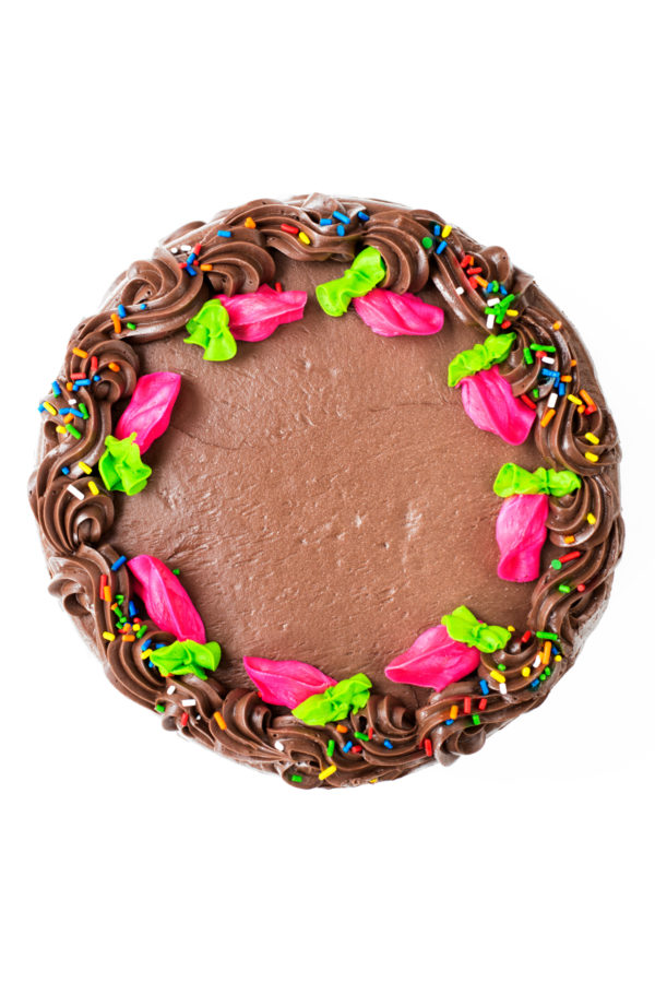 A chocolate cake