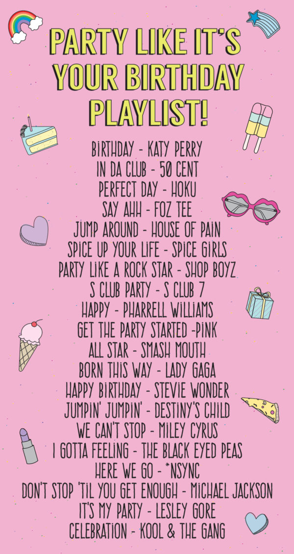 Party Like It's Your Birthday Playlist! | studiodiy.com