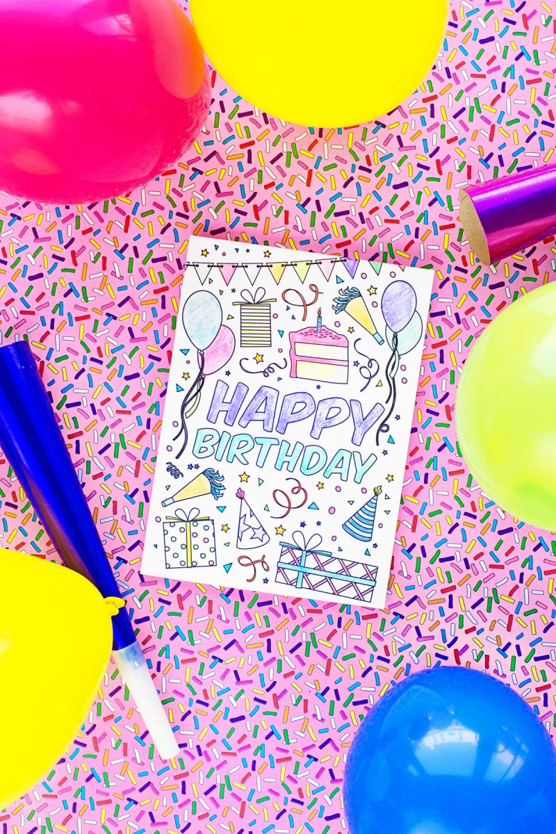 Free Printable Birthday Cards for Kids - Studio DIY