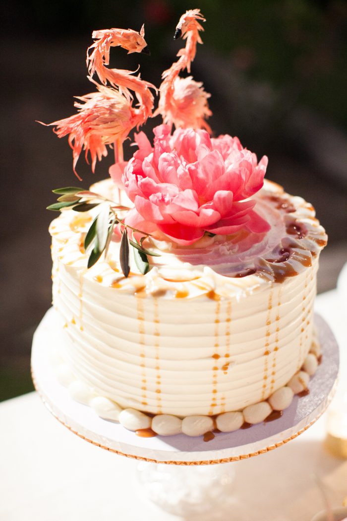 Flamingo Wedding Cake Toppers