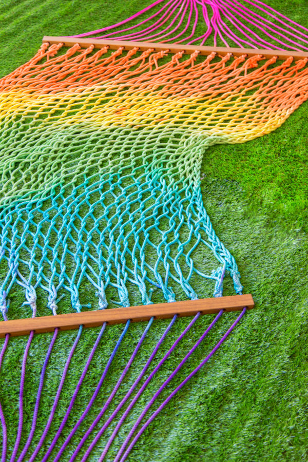 A rainbow hammock