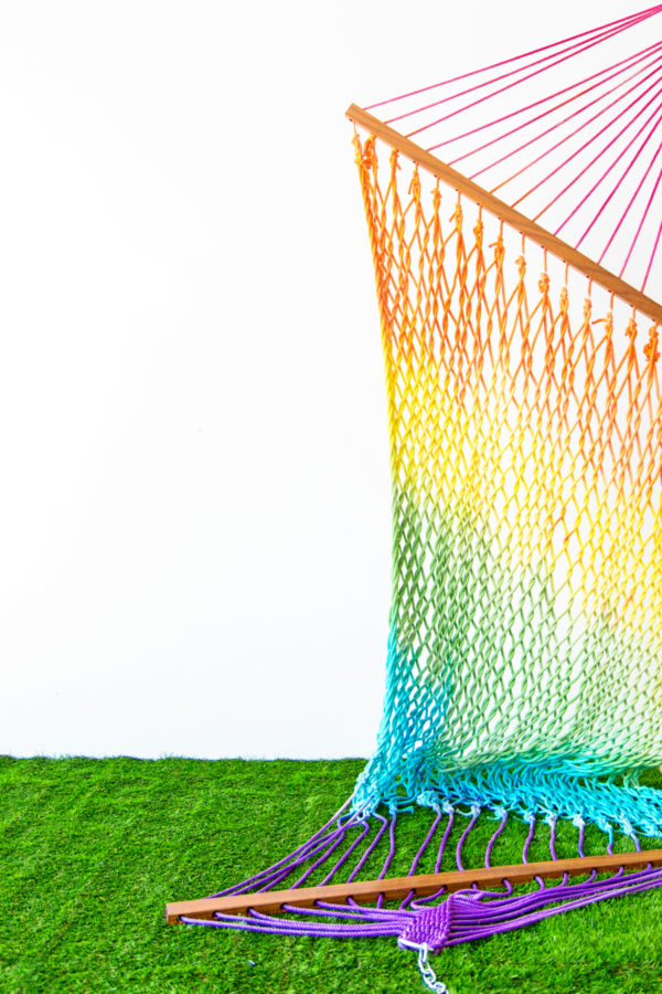 A rainbow hammock