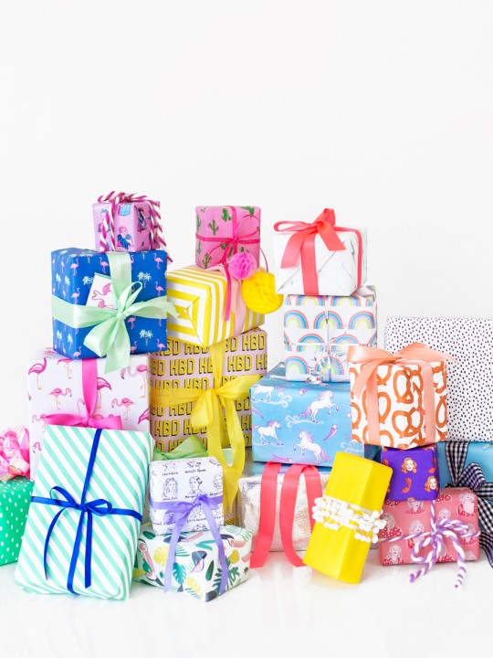 Six Awesome Birthday Gift Wrap Pairings