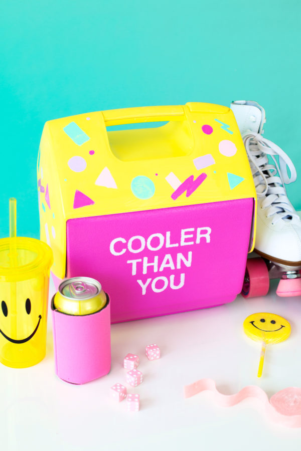 A cooler that says \"cooler than you\"