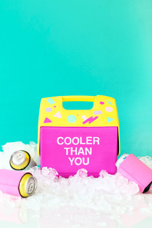 A cooler that says \"cooler than you\"