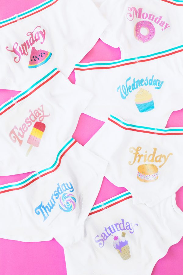 DIY Day of the Week Underwear | studiodiy.com