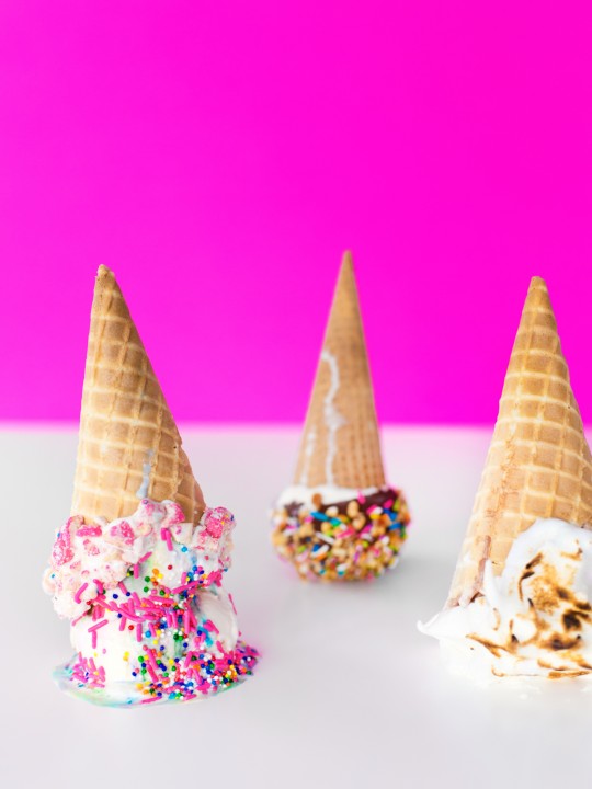 3 Ways to Jazz Up Ice Cream Cones