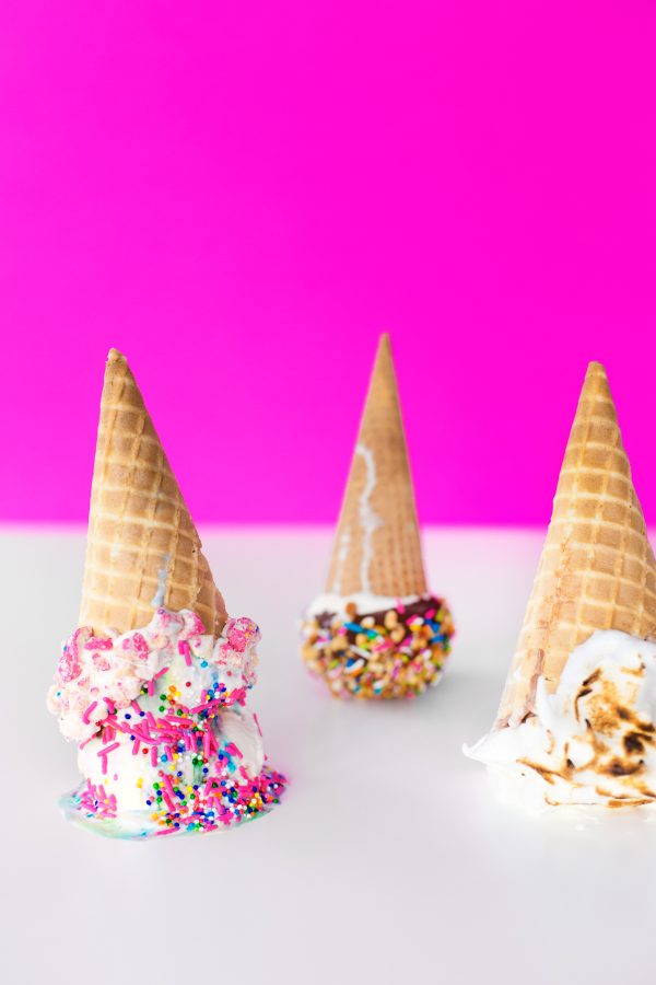 Three Ways to Jazz Up Ice Cream Cones