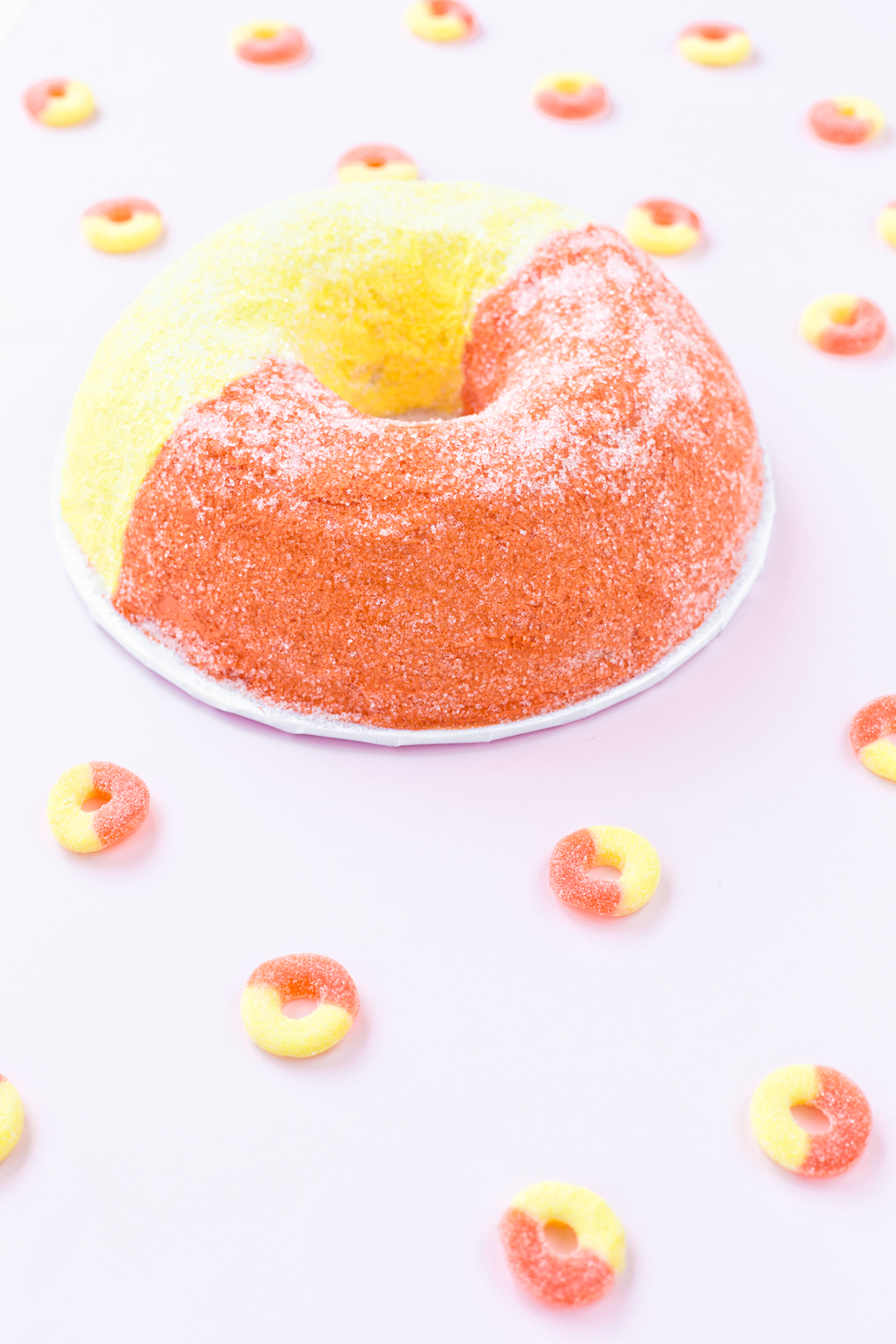 Giant Peach Ring Cake - Studio DIY
