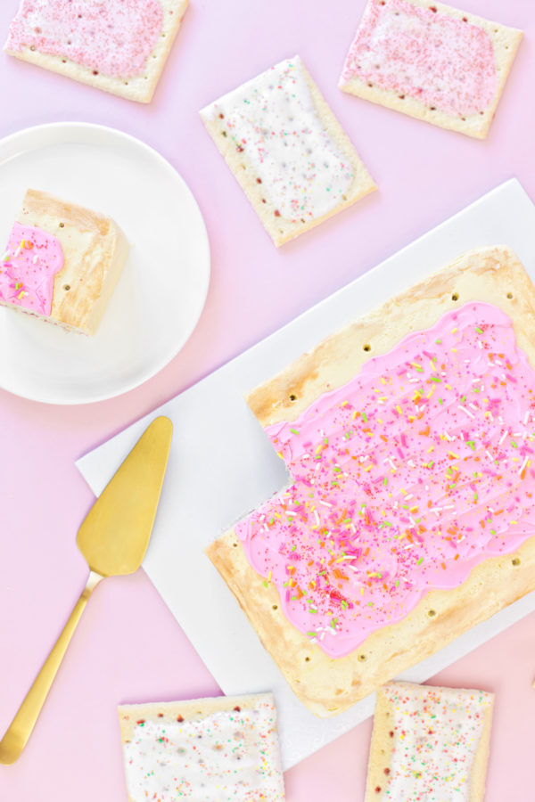 Strawberry pop tart cake