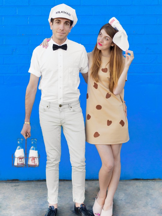 DIY Cookies + Milk Couples Costume