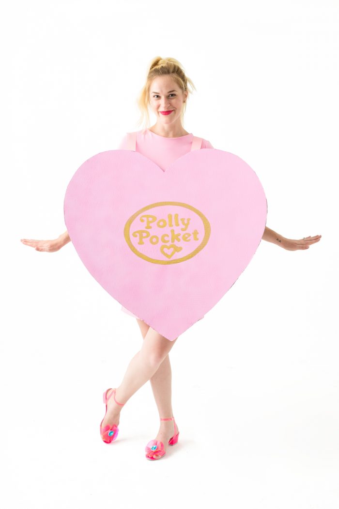 A person in a heart costume 