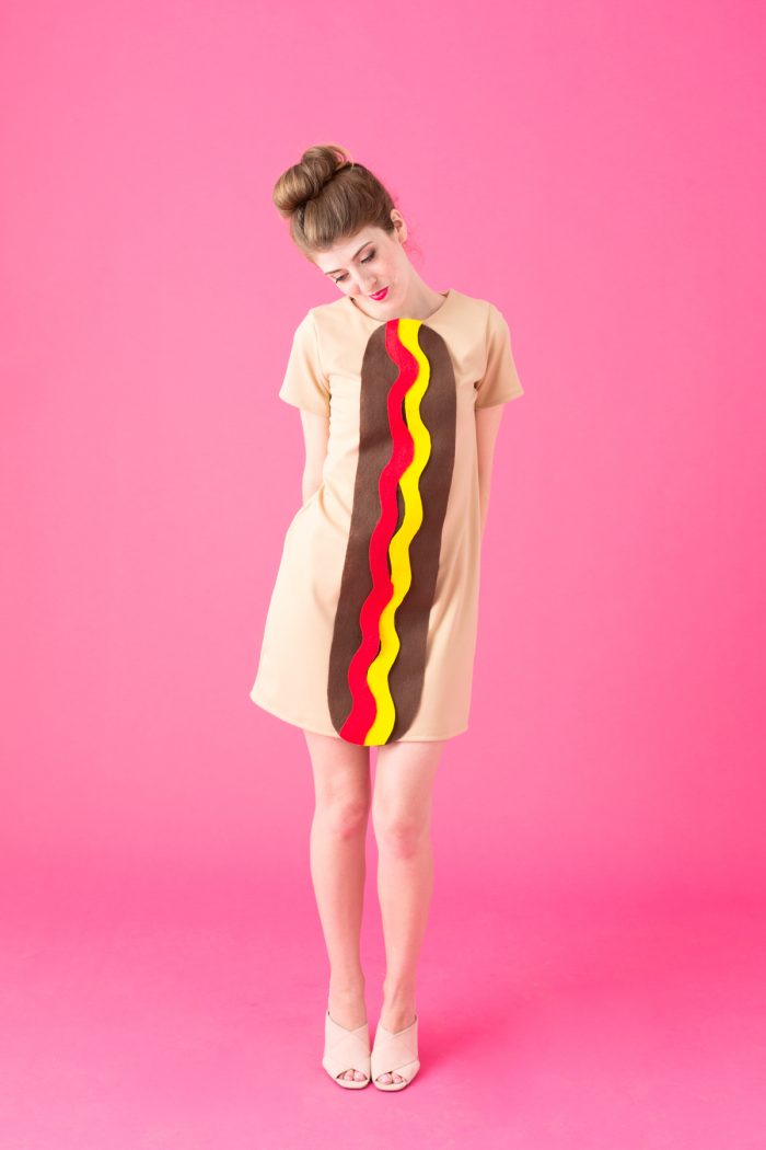 DIY Hot Dog Costume Studio DIY
