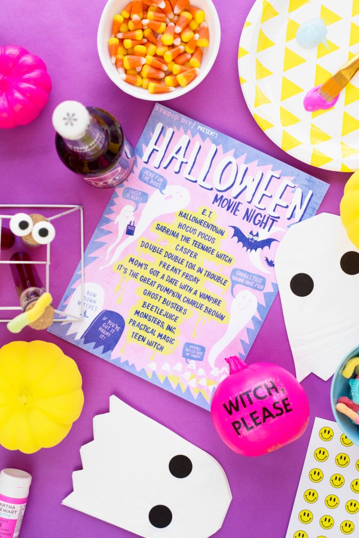 Free Printable Halloween Movie Playlist