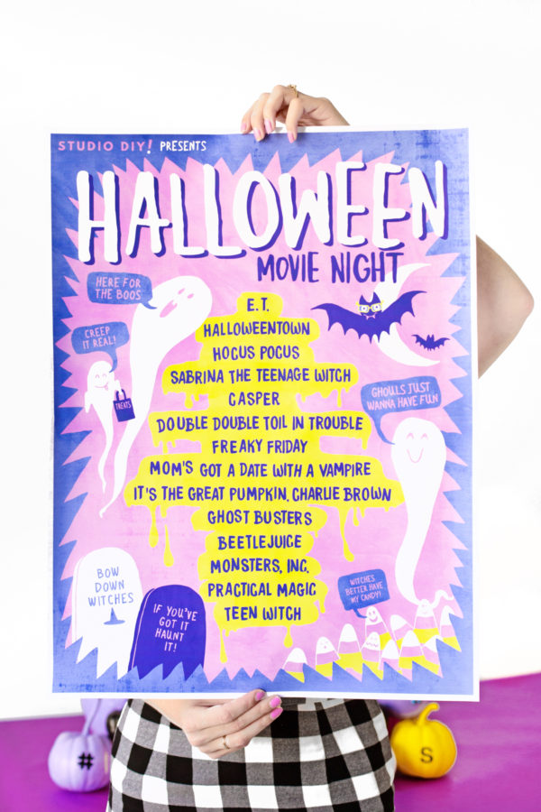 Free Printable Halloween Movie Playlist