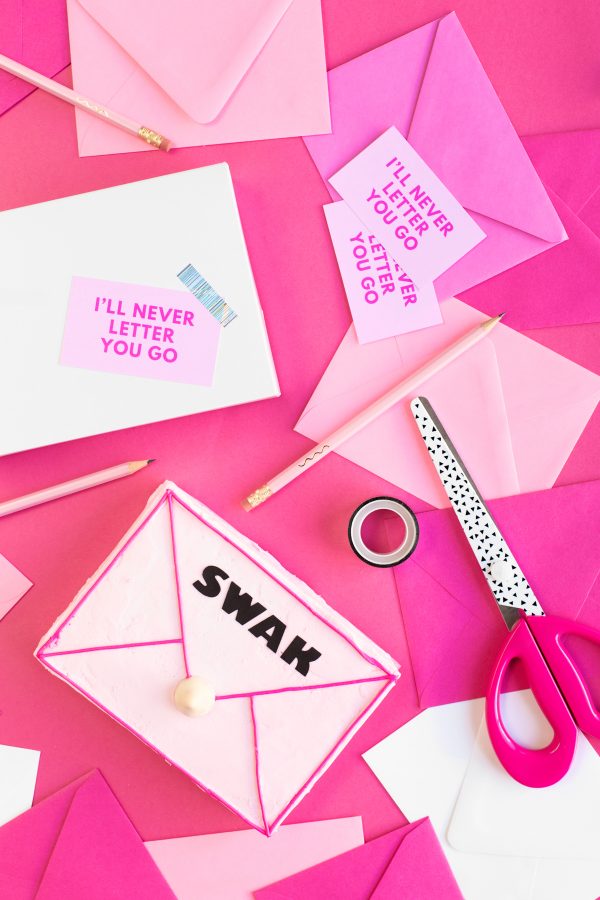 Pink notecard set