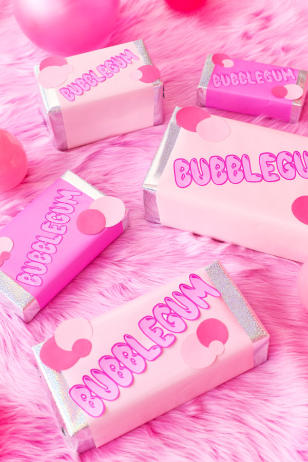DIY Bubblegum Gift Wrap