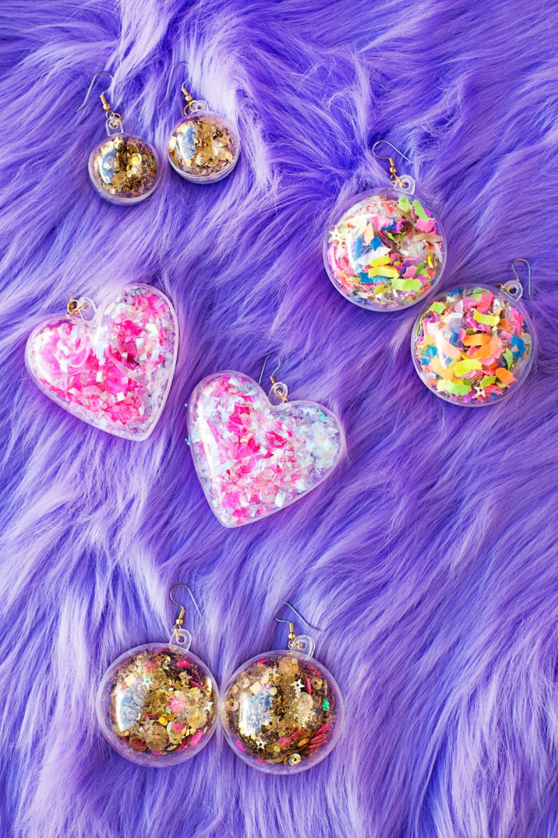 DIY Confetti Earrings Studio DIY