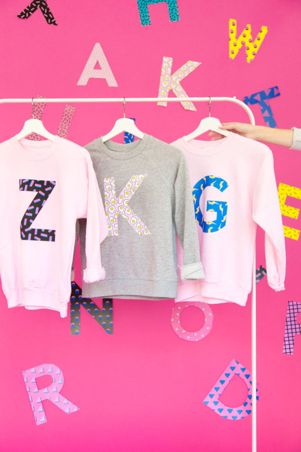 Crewnecks with letters on it